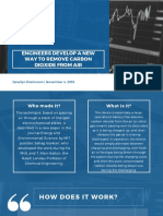 Engineers Develop A New Way To Remove Carbon Dioxide From Air