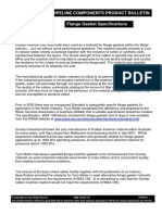 Pipeline Components Product Bulletin Flange Gasket Specifications