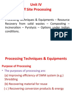 Unit IV Off Site Processing: Syllabus