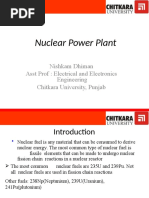 Nuclear Power Plant: Nishkam Dhiman Asst Prof: Electrical and Electronics Engineering Chitkara University, Punjab