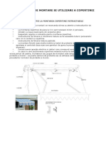 Instructiuni de Montare A Copertinelor