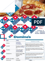 A Case Study On Domino's Pizza: N, M Iss Ion & Lo Go