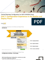 Unit 7: Configuration Experience in The Realize and Deploy Phase