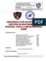 Sistema de gestión de mantenimiento para microempresa