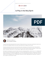 How To Pray in The Holy Spirit - Desiring God