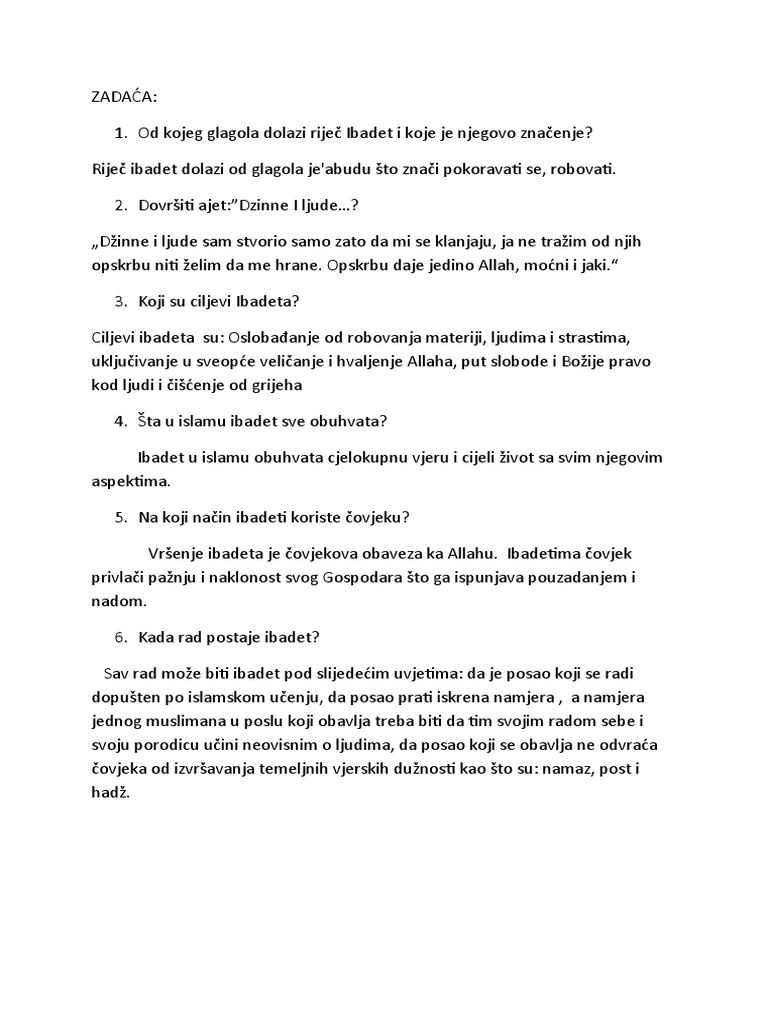 ZADAĆA | PDF