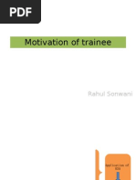 Motivation of Trainee