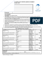 Gravity Sewer Acceptance Testing Results Sheet: Sewer Pipeline Pressure Test