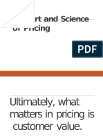 The Art and Science of Pricing Customer Value