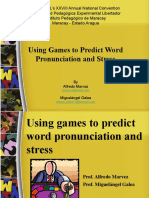 Using Games To Predict Word Pronunciation and Stress