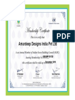 Amardeep Designs India PVT LTD: IGBCMP151755 December 2019