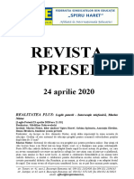 FSE Spiru Haret Revista Presei 24 Aprilie 2020
