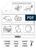 Actividad Recortable para Presilabicos y Alfabeticos PDF