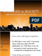 Changes in Society: Industrial Revolution in The United States