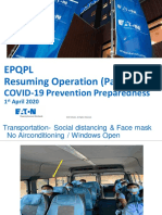 Resuming Operation - COVID-19 Preparedness