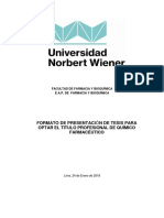 Instructivo Aprobado - 2018 para Redactar La Tesis para Optar El Título Profesional