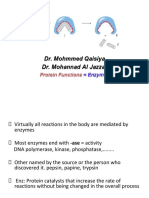 Dr. Mohmmed Qaisiya Dr. Mohannad Al Jazzar: Protein Functions