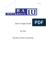 Zoom Usage Guide for Faculty