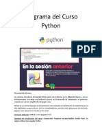 Programa Curso Python
