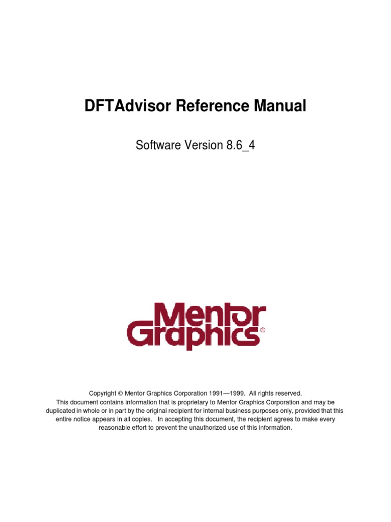 Dftadvisor Reference Manual: Software Version 8.6 - 4 | PDF | Digital ...