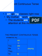 Present Continuous Tense in Action
