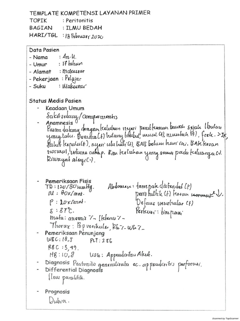 peritonitis