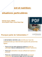 Vieillissement Et Nutrition: Situations Particulières: Nathalie Dupire, EMIOG Anne-Sophie Ciapa, Réseau Reper'Age