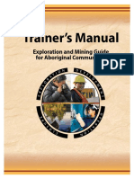 Trainer's Manual: Exploration and Mining Guide For Aboriginal Communities