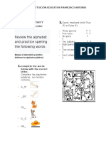 Taller Englis n2 .Grado 3docx