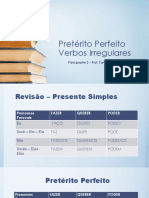 Pretérito Perfeito Verbo Irregular PDF
