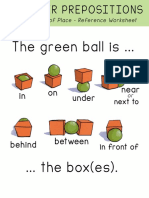 Prepositions of Place - Tarea 1B PDF