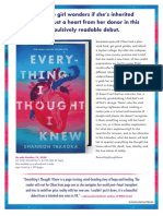 Everything I Thought I Knew by Shannon Takaoka Author's Note