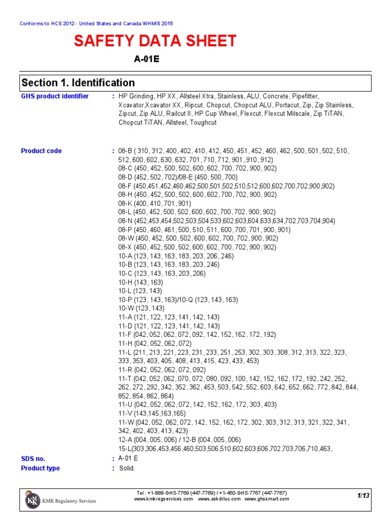 Walter HP Steel Grinding Disks PDF Toxicity Oxide