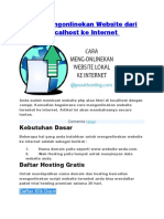 Cara Mengonlinekan Website Dari Localhost Ke Internet