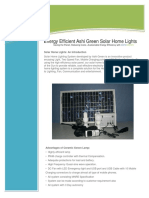 Information Technology Solutions: Energy Efficient Ashi Green Solar Home Lights