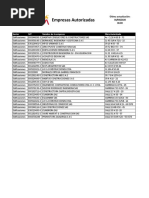 Empresas Autorizadas