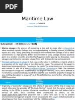 Maritime Law: Lecturer: Maria Athanasiou