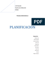 Planificación en la Universidad Alonso de Ojeda