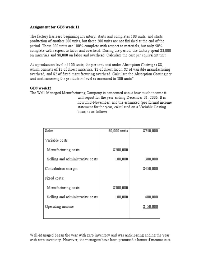 Manufacturing Cost Analysis | PDF | Depreciation | Inventory