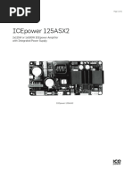 Icepower 125asx2: 2X125W or 1X500W Icepower Amplifier With Integrated Power Supply