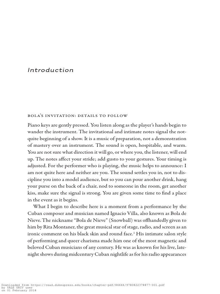 Alex Vazquez Listening In Detail Excerpts Cuba Genre