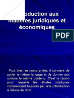 Introduction Aux Matières Juridiques Et Économiques