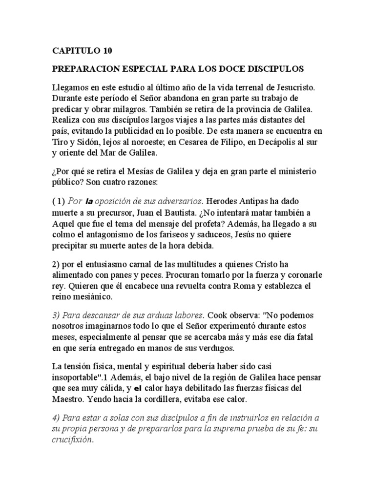 Capitulo 10 | PDF | Contenido del Nuevo Testamento | Jesús