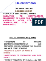 General and Special Condition of Contracts