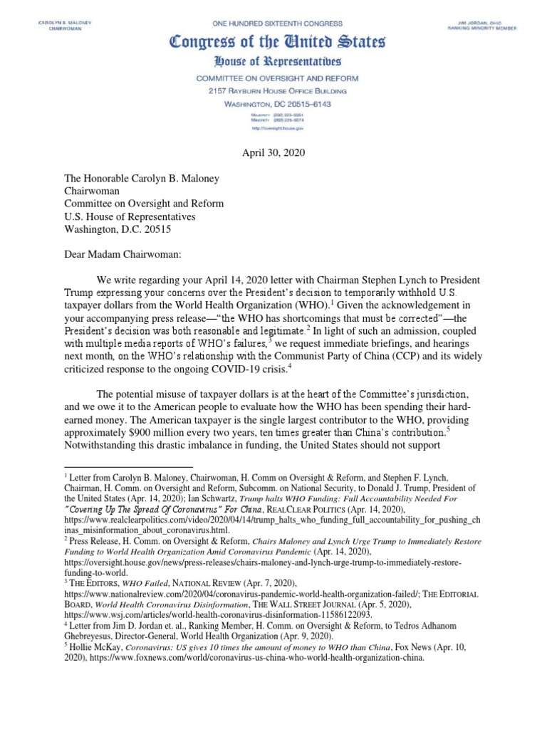 WHO Funding and China's Influence | PDF | World Health Organization ...