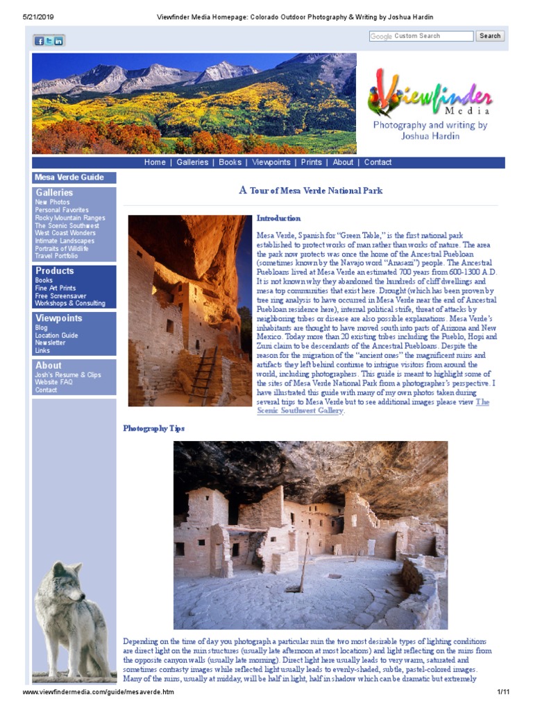 A Tour of Mesa Verde National Park | PDF | Ancestral Puebloans | Nature