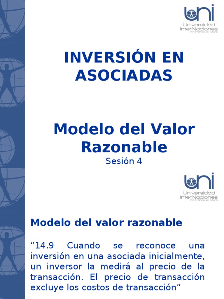 Inversión en Asociadas: Valor Razonable | PDF | Compartir (Finanzas ...