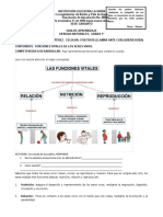 Guia de Aprendizaje Grado 1 Funciones Vitales