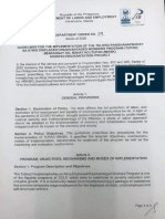 DOLE Department Order No. 210 PDF