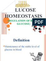 Regulation of Blood Glucose Homeostasis